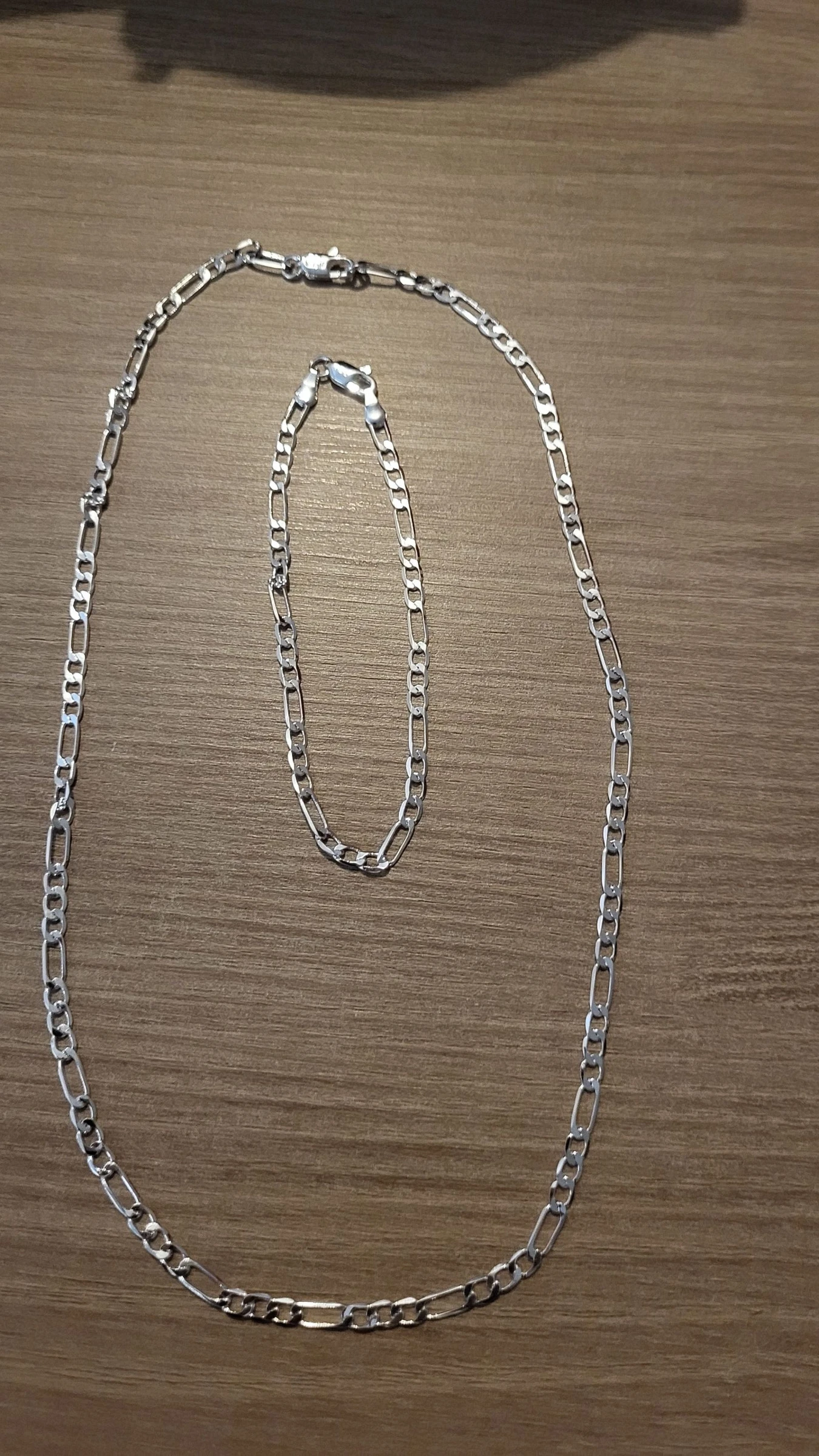 Ensemble chaîne + gourmet argent 925